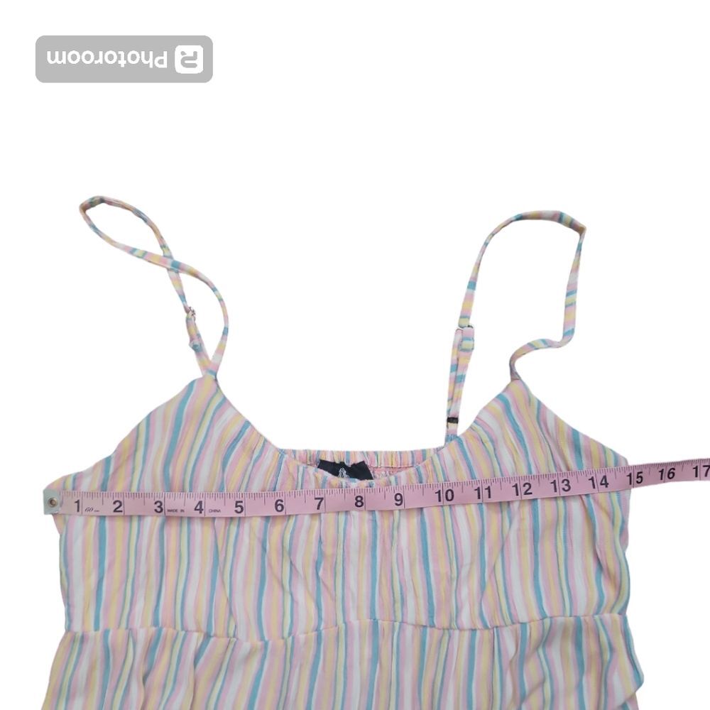 ANGIE PASTEL STRIPED SUMMER DRESS - S - Picture 8 of 10